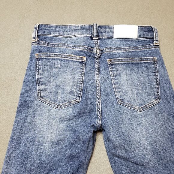 Pistola Womens Audrey Side Stripe Distressed Raw Hem P6730MTW-STT Jeans Size 25 - Picture 3 of 11